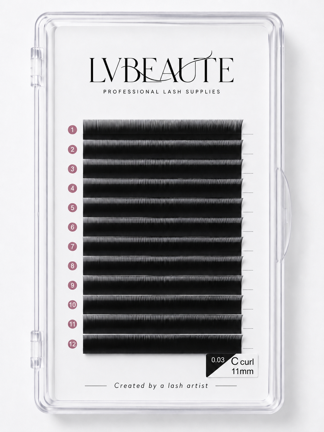 Normal fanning Lash Tray